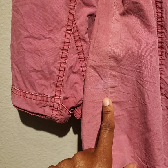 Pink Utility Jacket with Removable Hood by G.H. Bass & Co - Picture 7 of 7